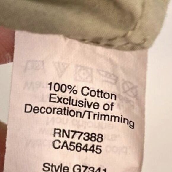 MADEWELL Embroidered Tie Front Safari Shirt Womens Small Floral Tan Camp Western - Picture 12 of 12